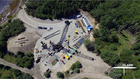 Aerial Picture of Oak Island Site